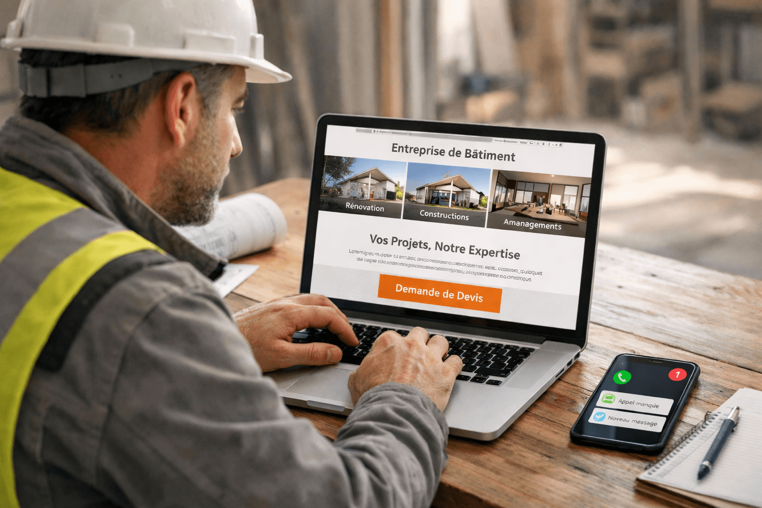 À quoi ressemble un site internet qui génère des clients ? La structure qui transforme la visite en demande de devis