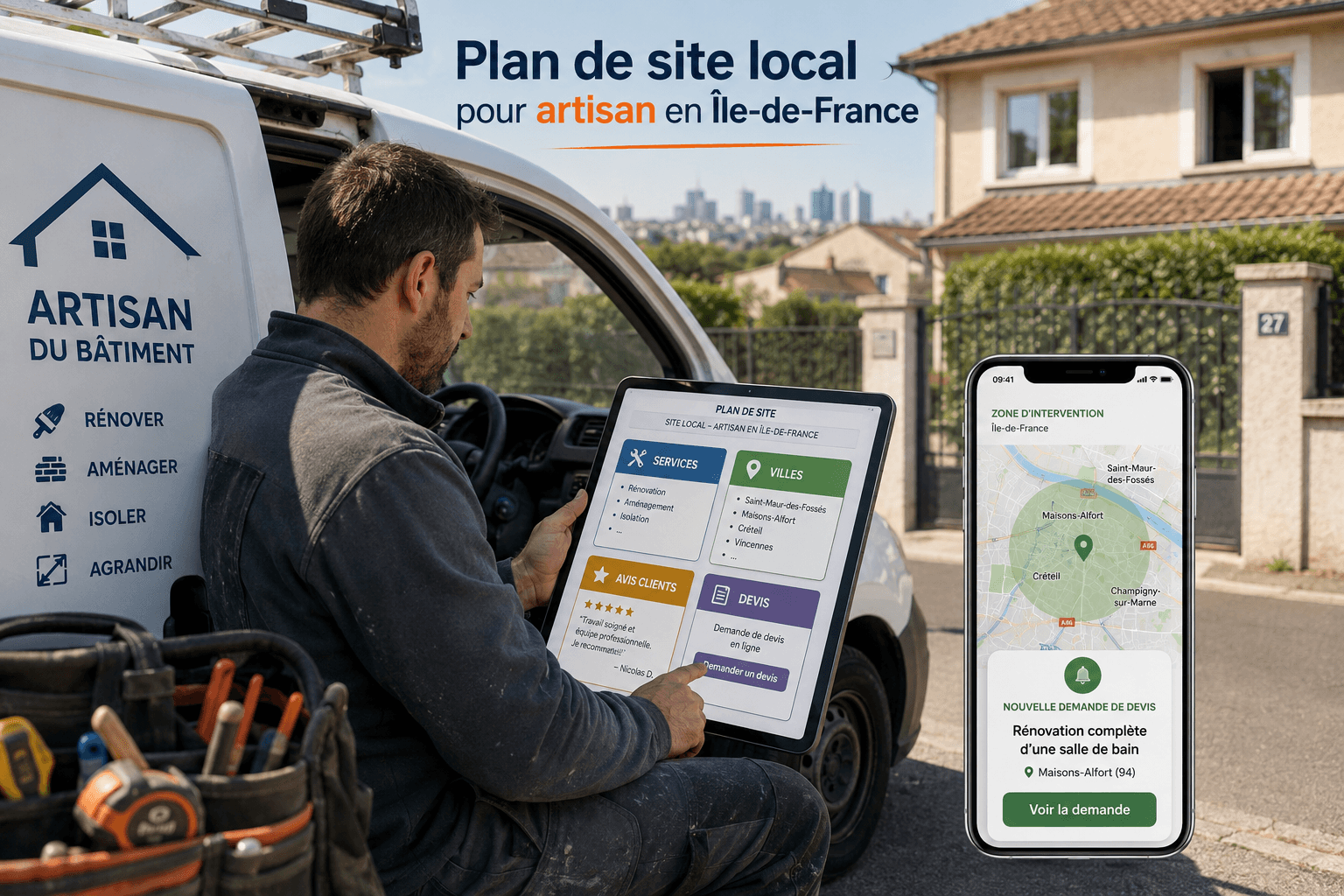 Combien de pages faut-il à un site d’artisan pour être visible localement en Île-de-France ?