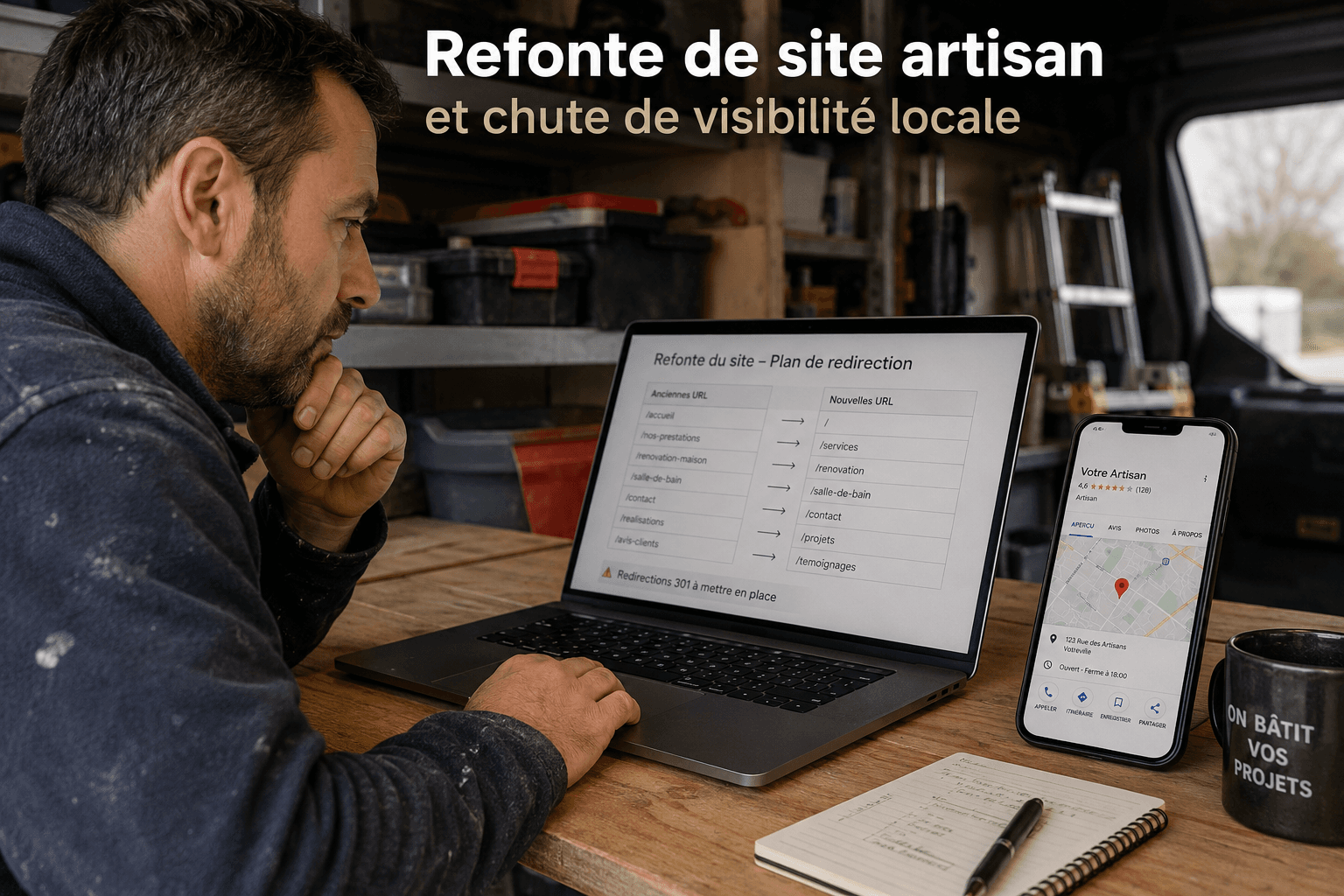 Refaire ton site sans perdre ton référencement local quand tu es artisan en Île-de-France