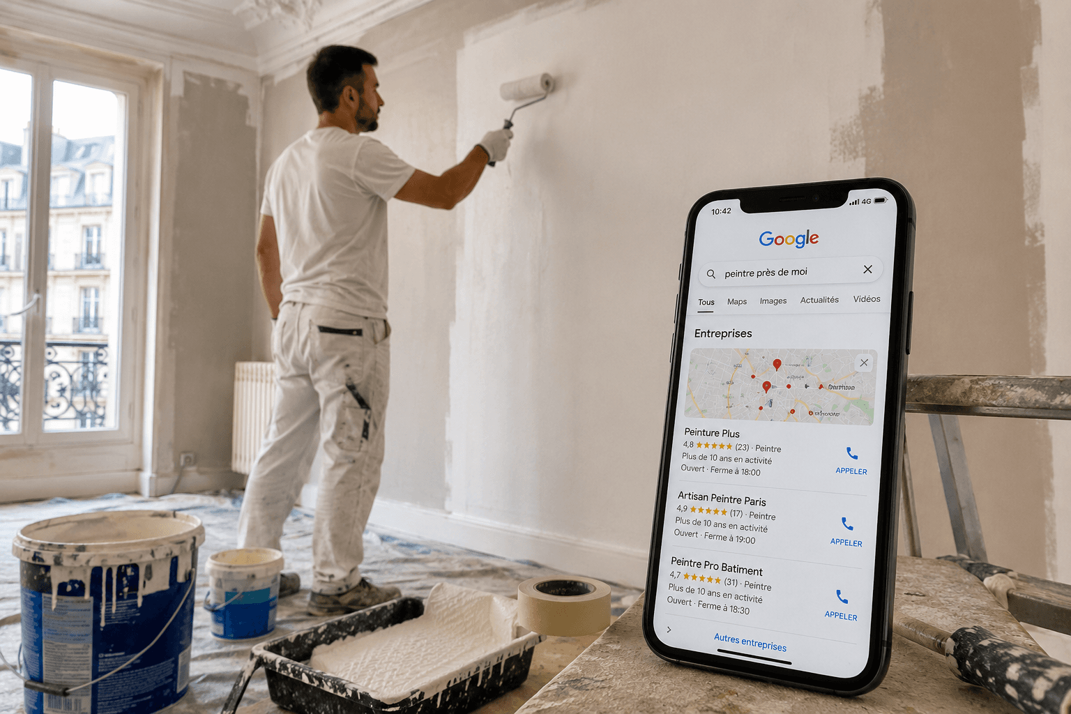 Les recherches Google les plus rentables pour un peintre en bâtiment